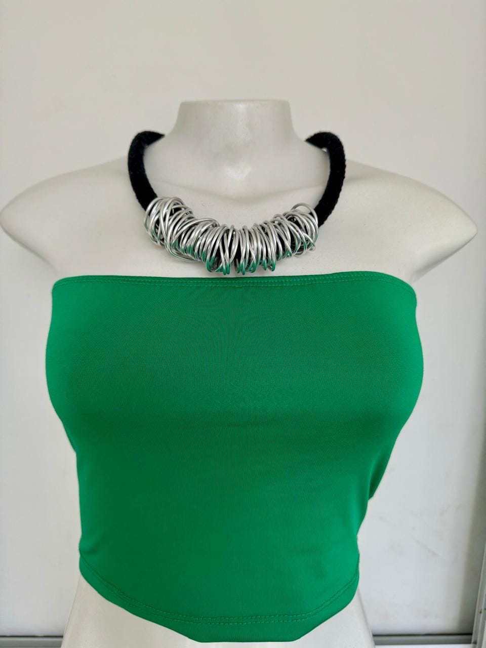 Colar Corda Preta e Alumínio - Imagem 2