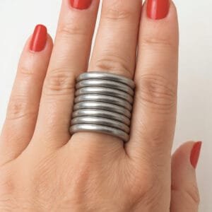 Anel 8 Voltas em Alumínio