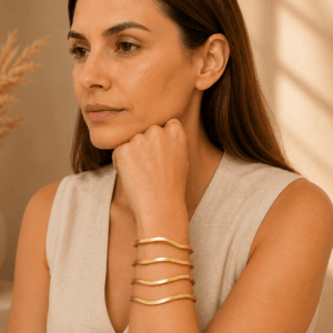 Bracelete Feminino Amasso em Alumínio