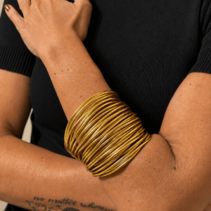 Pulseira Artesanal Fios em Alumínio
