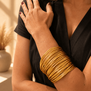 Pulseira Artesanal Fios em Alumínio